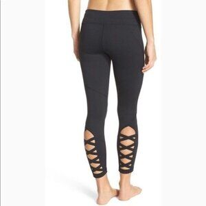 Z by Zella Lattice Legging Small High waist Black